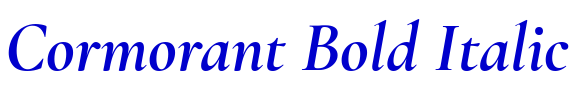 Cormorant Bold Italic шрифт